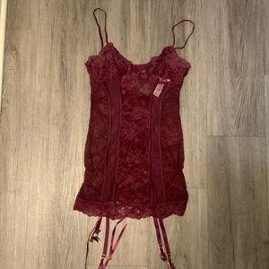 Victoria’s Secret Lingerie Corset Top with Garter Straps